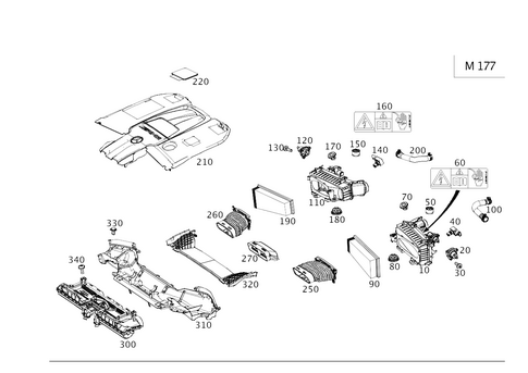 Air Intake, Gasoline Vehicles for 2020 Mercedes-Benz G63 AMG #0