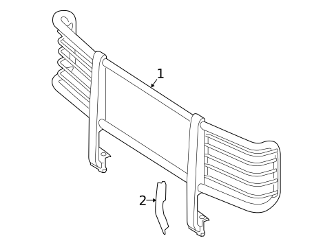 Front Brush Guard for 2016 Mercedes-Benz G550 #0