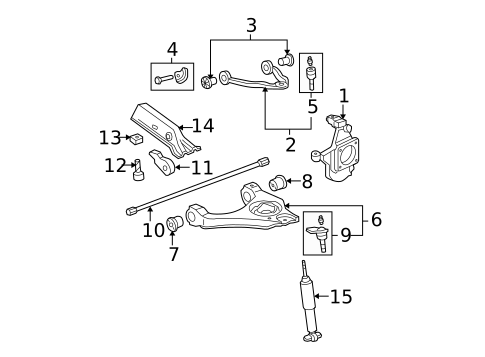 Suspension Components for 2012 Chevrolet Suburban 2500 #1