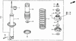 90021SM4003 - Chassis: BOLT, SHOCK ABSORBER (10X64) for Acura Image