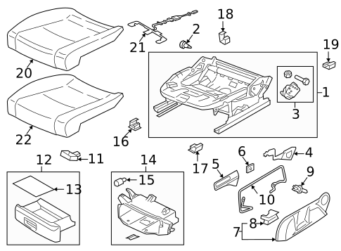 Front Seat Components for 2019 Volkswagen Golf Alltrack #9