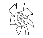 89022529 - Cooling System: Fan Blade for Cadillac: SRX, STS Image