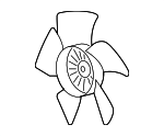 89022528 - Cooling System: Fan Blade for Cadillac: SRX, STS Image