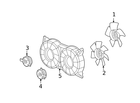 Cooling Fan for 2005 Cadillac STS #0