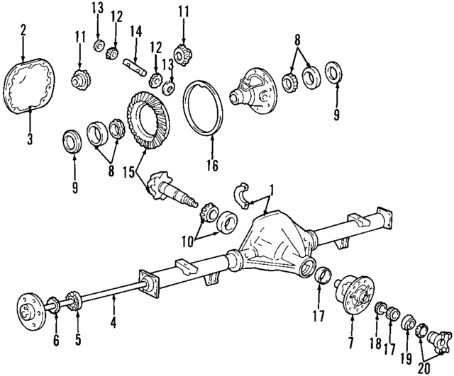 B9TT4621A - Universals &amp; Rear Axle: Differential Pinion Bearing for Ford: F-150, F-250, F-250 HD, F-250 Super Duty, F-350, F-Super Duty Image