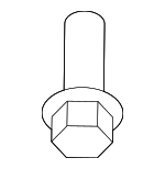 6508756AA - Body: Hinge Retainer Screw for Chrysler: Aspen | Dodge: Durango | Jeep: Commander, Grand Cherokee Image