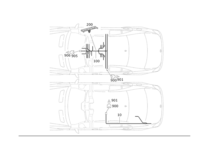 2215406705 - Electrical System: Wiring Harness for Mercedes-Benz Image image