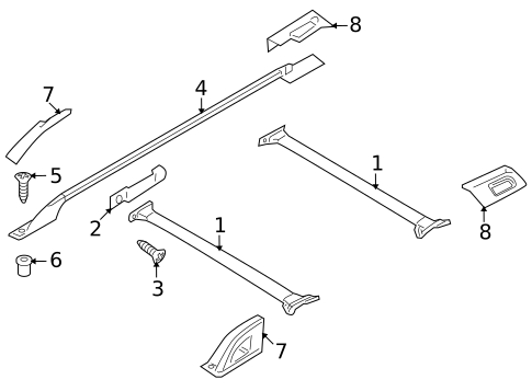 Luggage Carrier for 2009 Lincoln Navigator #0