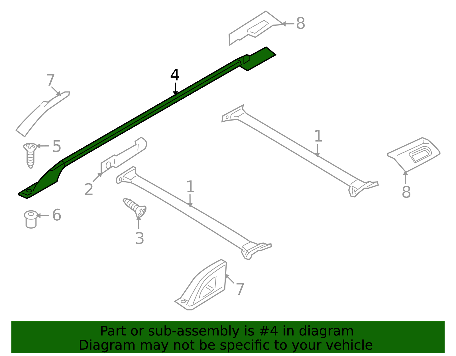 7L1Z-7855115-CA - Side Rail 2007-2017 Ford | IPI Parts