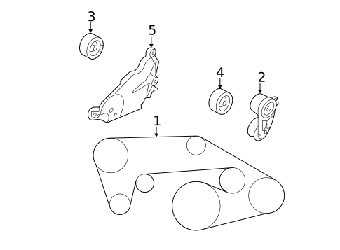 Belts & Pulleys for 2014 INFINITI QX50 #0