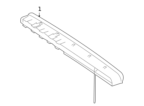 High Mounted Stop Lamp for 2010 Mercedes-Benz S65 AMG #0