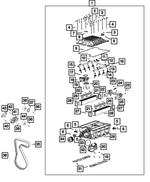 6510669AA - Engine: Hex Flange Head Bolt, Mounting for Mopar Image