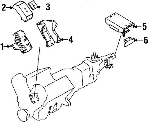 Engine & Trans Mounting for 2001 Isuzu VehiCROSS #0
