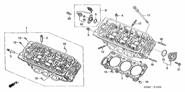 Front Cylinder Head for 2002 Acura CL #0