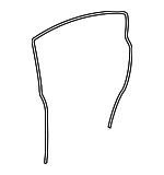 63572AL00A - Body: Weather-strip On Body for Subaru Image