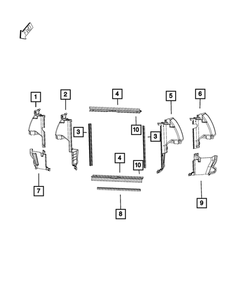 Radiator and Related Parts; Charge Air Cooler for 2013 Dodge Charger #3