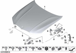 41008494446 - Bodywork: Aluminium Engine Hood for BMW Image
