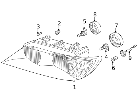 Bulbs - Chassis for 1998 BMW Z3 #0