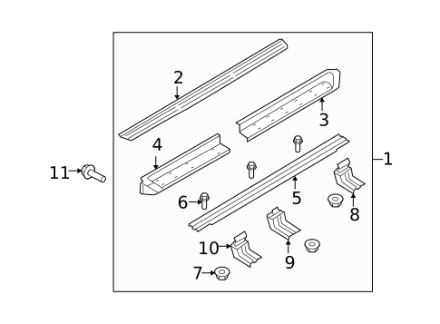 Running Board for 2012 Ford Expedition #1