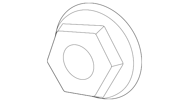 Front Retainer Nut - Porsche (N-911-893-03)