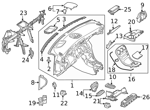 Instrument Panel for 2021 Mercedes-Benz C63 AMG #1