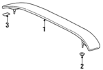 9017906283 - Body: 1996-1997 Toyota Paseo - Spoiler Retainer for Toyota: Paseo Image