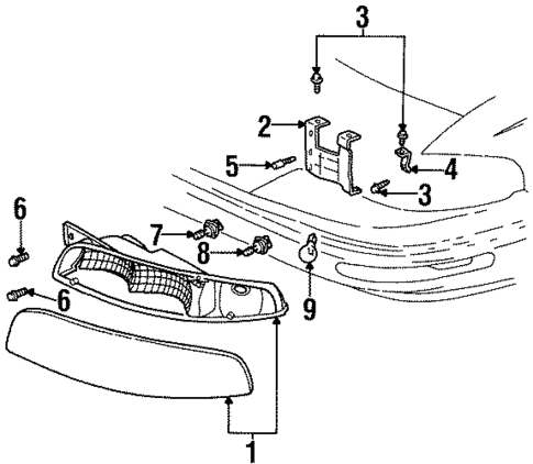 Bulbs - Chassis for 1997 Buick LeSabre #0