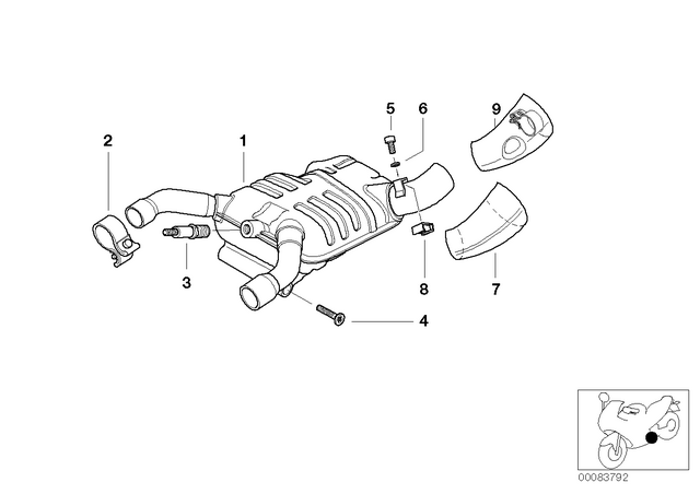 18217654789 - : Countersunk Head Screw - M8X50 for BMW-Motorrad Image