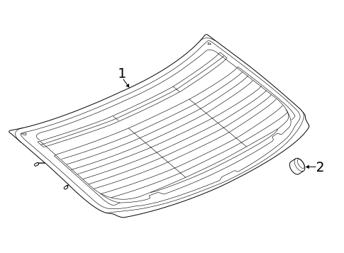 Glass & Hardware - Back for 2017 Jaguar XE #0