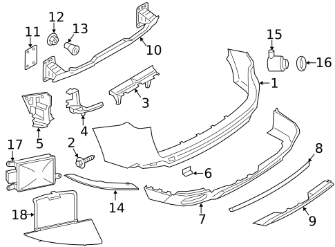 Bumper & Components - Rear for 2017 BMW X5 #0