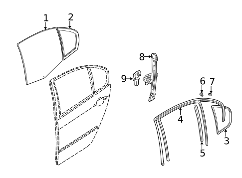 Rear Door for 2003 BMW 325xi #0