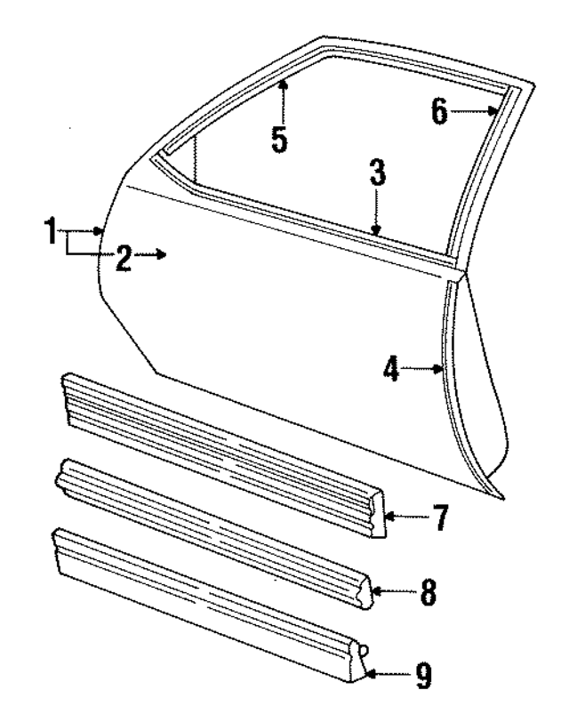 22539606 - : Body Side Molding for GM Image