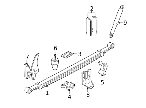 Rear Suspension for 2003 Chevrolet Avalanche 2500 #0