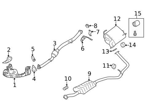 Exhaust Manifold for 2015 Subaru Impreza #0