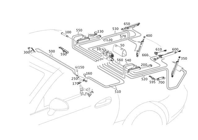 9913116 - Hardtop: Bearing Bolt for Mercedes-Benz: SL400, SL450, SL550, SL63 AMG, SL65 AMG, SLC300, SLC43 AMG, SLK250, SLK300, SLK350, SLK55 AMG Image image
