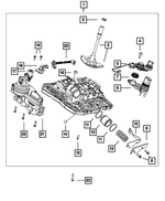 R8051180AA - : Transmission Valve Body Kit for Chrysler: 300 | Dodge: Challenger, Charger, Dakota, Durango, Nitro, Ram 1500 | Jeep: Liberty, Wrangler | Ram: 1500, Dakota Image