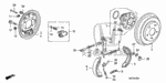 43171S84A01 - Chassis: SPRING A, BRAKE for Honda Image