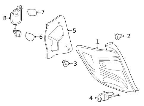 Bulbs - Chassis for 2017 Toyota Yaris #1