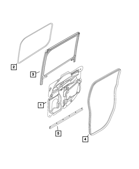 Weatherstrips and Seals for 2016 Ram ProMaster City #1