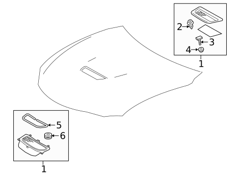 Exterior Trim - Hood for 2020 Lexus RC F #0