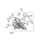 6102184AA - Cooling: Hex Head Bolt And Coned Washer for Mopar Image