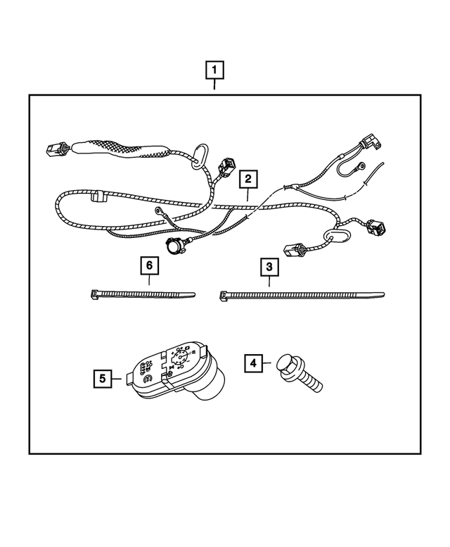 68046310AA - Mopar Accessories - Component Parts: Tie Strap for Mopar Image