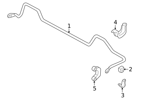 Stabilizer Bar & Components for 2005 Saab 9-2X #0