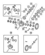 5175277AA - Front Axle; American Axle 235 MM Single Rear Wheel; Differential and Drive Line: Ring Gear Bolt for Mopar Image