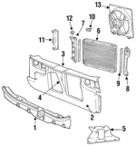 4534200 - Cooling System: Cross-member for Mopar Image