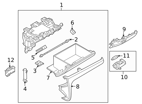 Glove Box for 2011 BMW 1 Series M #0
