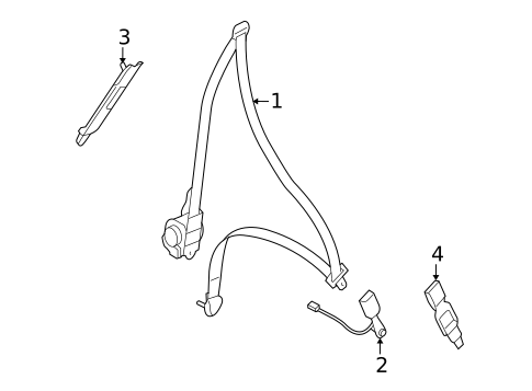 Seat Belt for 2009 Mitsubishi Lancer #0