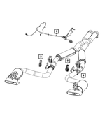 68505893AA - Electrical: Exhaust Valve Actuator, Right for Mopar Image