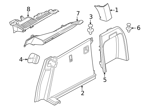 Interior Trim - Rear Body for 2017 BMW X6 #0