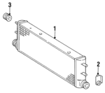 1405040141 - Cooling System: Oil Cooler Mount Bracket for Mercedes-Benz Image